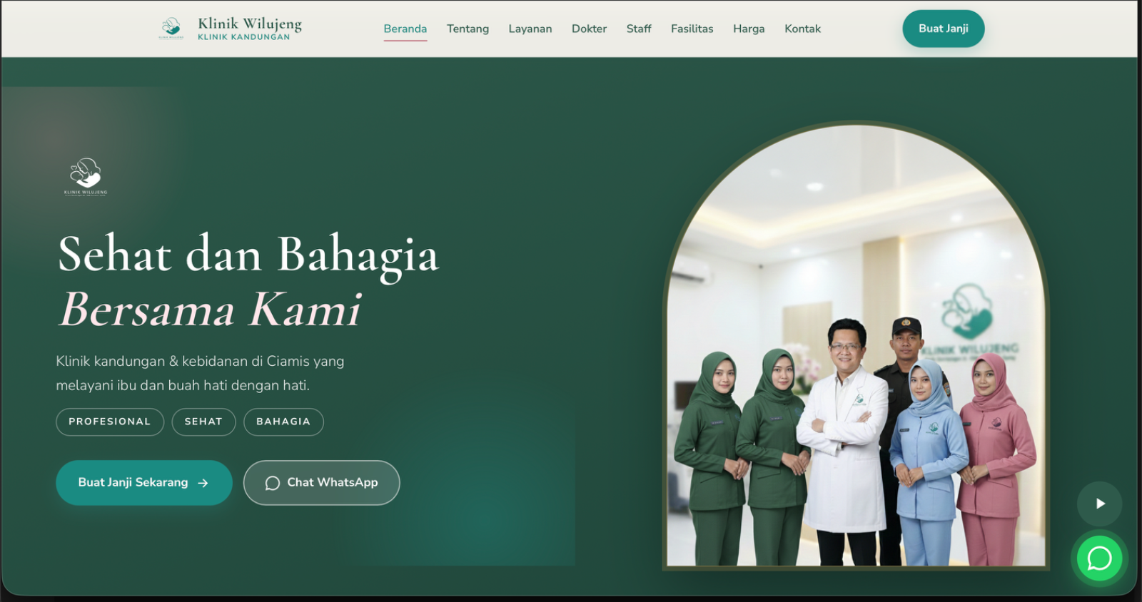 Website Klinik Wilujeng